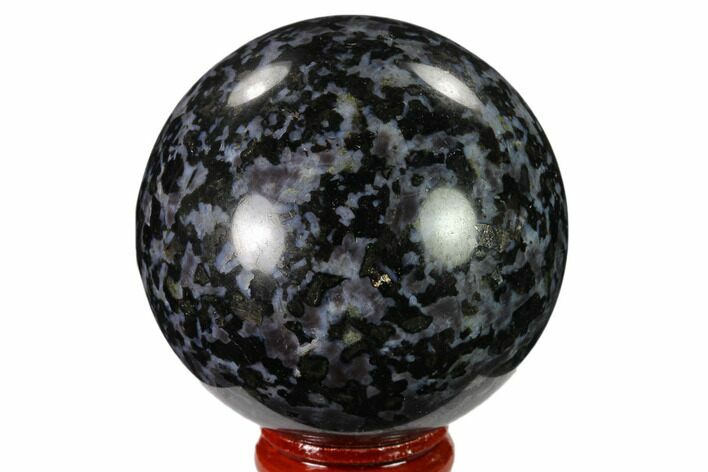 Polished, Indigo Gabbro Sphere - Madagascar #135784